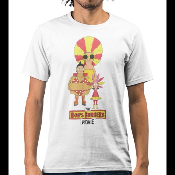 Bob’s Burgers The Movie Animation Graphic T Shirt 100% Cotton White Size XL - Picture 1 of 7